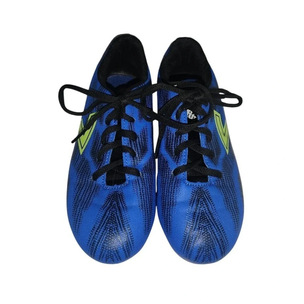Storm Youth Soccer Cleats Blue Black Lime Green Size 2 DUN9289J160-LD21978